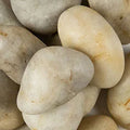 White 3-5 CM 40 LBS Polished Porcelain Pebble
