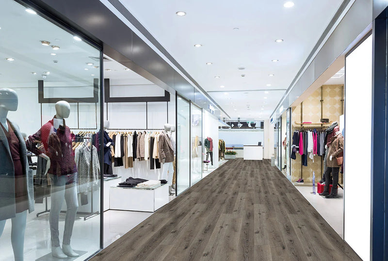 Wilmont Charcoal Oak 7x48 Low Gloss 2.5mm-20mil Luxury Vinyl Tile Wood Look Flooring Plank