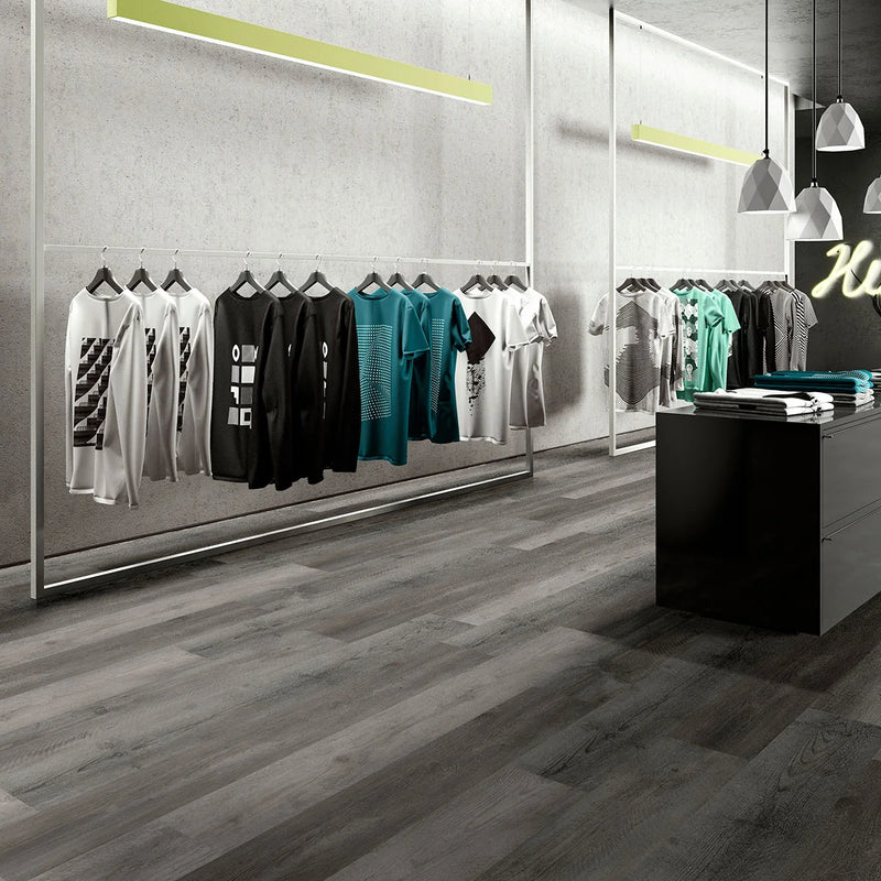 Wilmont Woodrift Gray 7x48 Low Gloss 2.5mm-20mil Luxury Vinyl Tile Plank