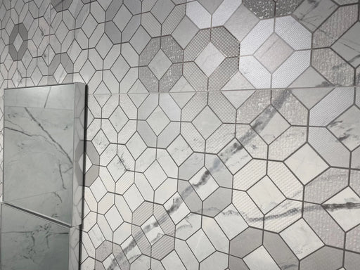 Windsor Black & Light Calacatta 23.6x47.2 Porcelain Tile