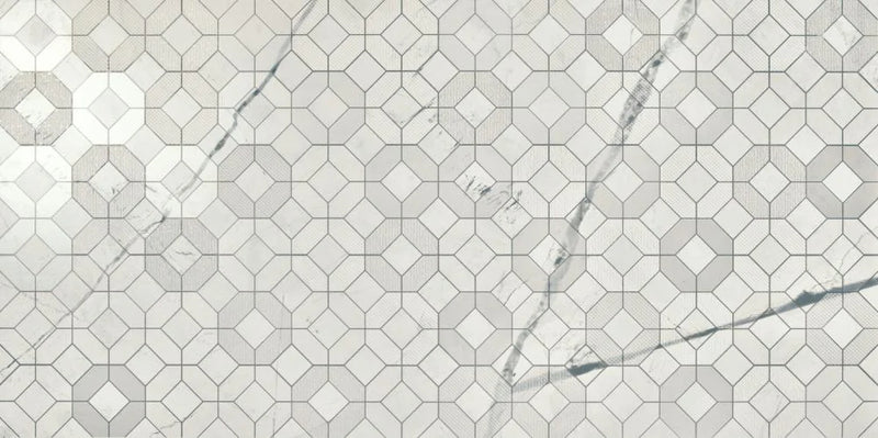 Windsor Black & Light Calacatta 23.6x47.2 Porcelain Tile