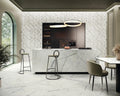 Black & Light Calacatta 23.6x47.2 Satin Porcelain Tile