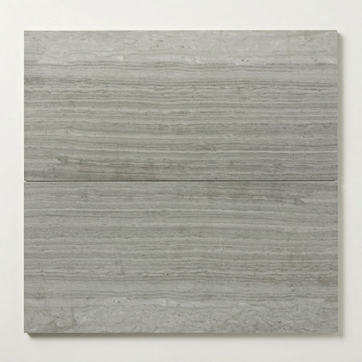Wooden Gray Limestone Tile 12x24 Honed close-up