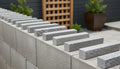 Close-up of Arctic Mist Quartzite Natural 12 x 2 x 2 Quartzite Wainscot Sill Cap, in Arctic Mist tones.