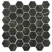 XL Coimbra 2x2 Hexagon Matte Recycled Glass Mosaic
