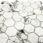 XL Fosco 2x2 Hexagon Matte Recycled Glass Mosaic