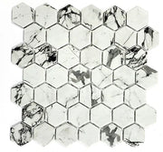 XL Fosco 2x2 Hexagon Matte Recycled Glass Mosaic