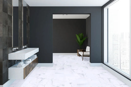 XL Trecento Calacatta Legend 18x36 Low Gloss Luxury Vinyl Marble Look Tile