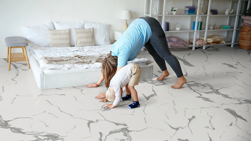 XL Trecento Calacatta Marbello 18x36 Low Gloss Luxury Vinyl Marble Look Tile