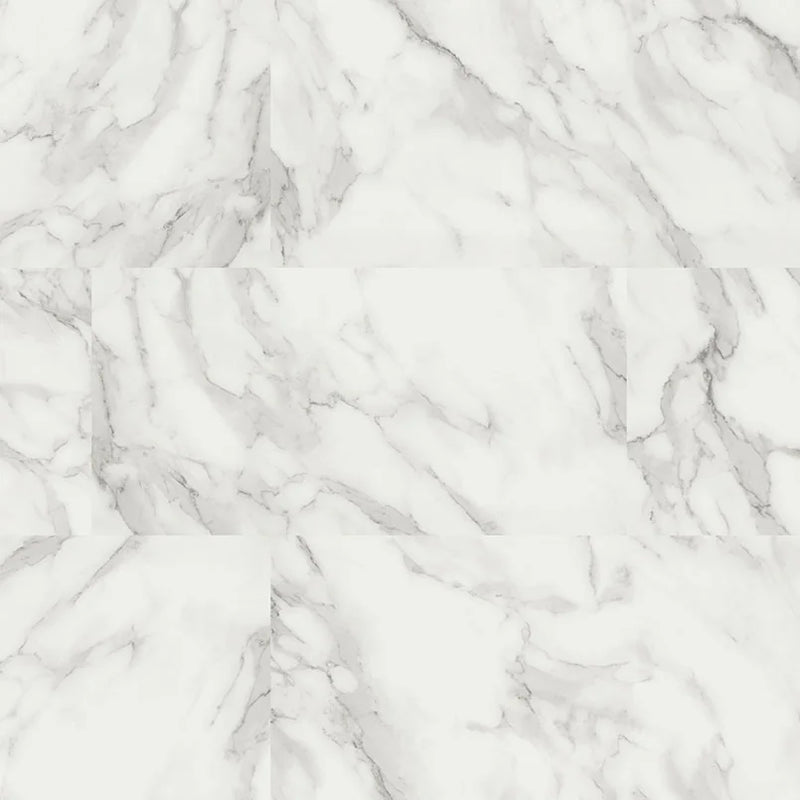 XL Trecento Calacatta Venosa Gold 18x36 Low Gloss Luxury Vinyl Marble Look Tile