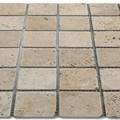 Yellow 12x12 2x2 Natural Travertine Mosaic