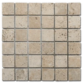 Yellow 12x12 2x2 Natural Travertine Mosaic