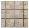 Yellow 12x12 2x2 Natural Travertine Mosaic