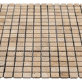 Yellow 5/8x5/8 12x12 Sheet Natural Travertine Mosaic
