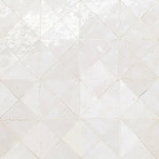 Zagora Blanc 12x12 Triangle Gloss Decorative Ceramic Mosaic