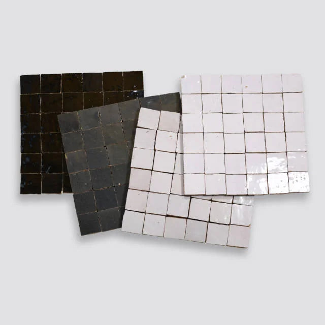 Zagora Blanc 2x2 Gloss Decorative Ceramic Mosaic