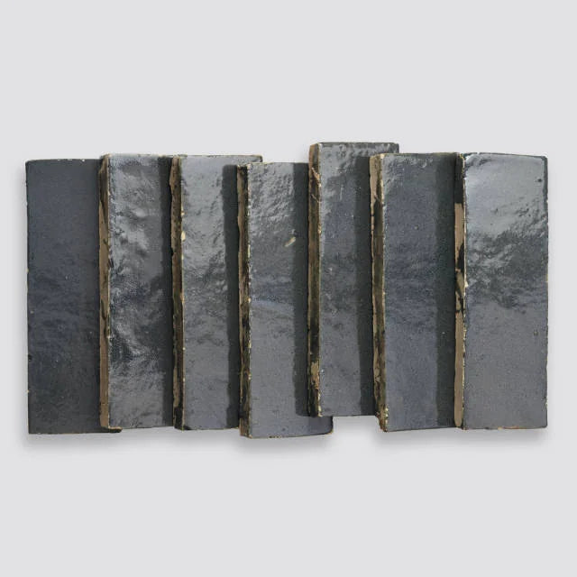 Zagora Charcoal 2x6 Gloss Field Ceramic Tile