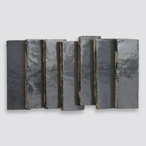Zagora Charcoal 2x6 Gloss Field Ceramic Tile