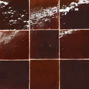 Zagora Maroon 4x4 Gloss Decorative Ceramic Field Tile
