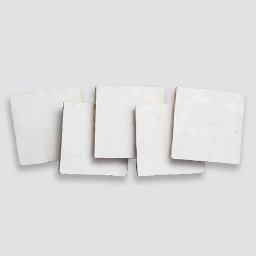 Zagora Neige Blanc 4x4 Gloss Decorative Ceramic Field Tile