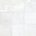 Zagora Neige Blanc 4x4 Gloss Decorative Ceramic Field Tile