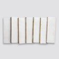 Zagora Neige Blanc 6x2 Gloss Decorative Ceramic Field Tile