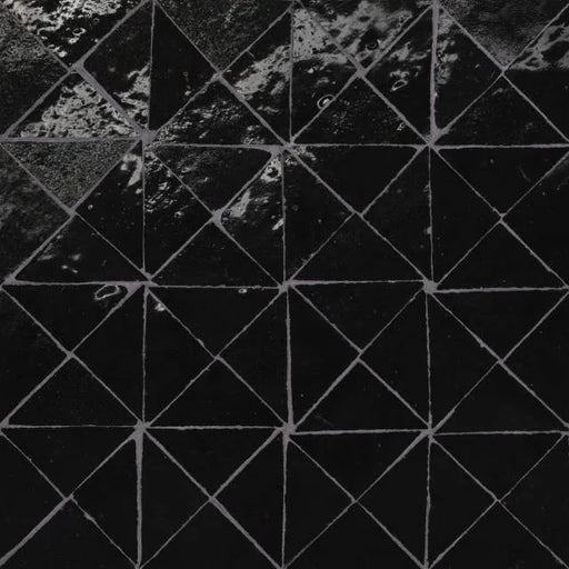 Zagora Nero 12x12 Gloss Triangle Ceramic Mosaic