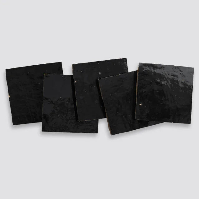 Zagora Nero 4x4 Gloss Decorative Ceramic Field Tile