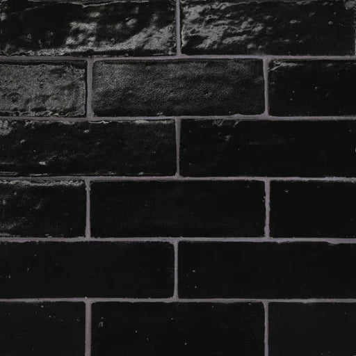 Zagora Nero 6x2 Gloss Marble Field Tile