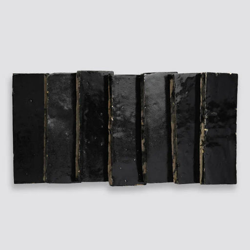 Zagora Nero 6x2 Gloss Marble Field Tile