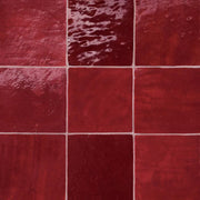 Zagora Rouge 4x4 Field Gloss Ceramic Tile