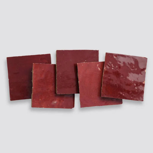 Zagora Rouge 4x4 Field Gloss Ceramic Tile