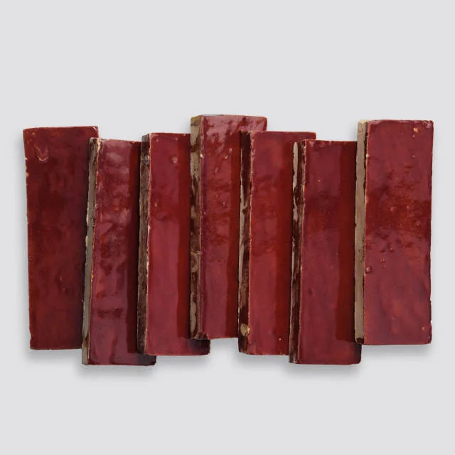 Zagora Rouge 6x2 Gloss Decorative Ceramic Field Tile