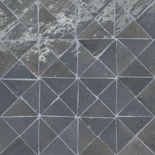 Zagora Triangle Charcoal Gloss 12x12 Marble Mosaic