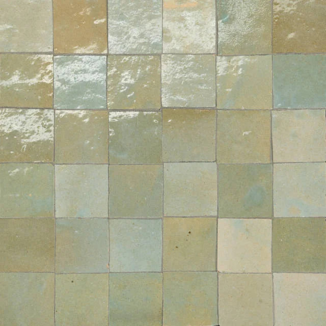 Zagora Vert Gris 2x2 Gloss Decorative Ceramic Mosaic