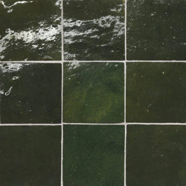 Zagora Vert Mousse 4x4 Gloss Field Ceramic Tile