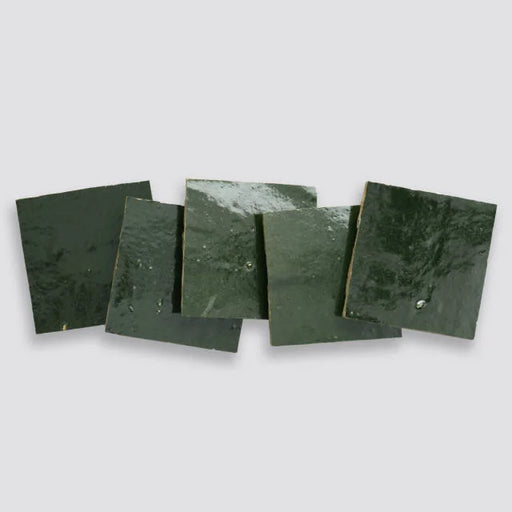 Zagora Vert Mousse 4x4 Gloss Field Ceramic Tile