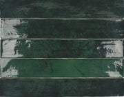 Zellige Emerald Green 2x16 Ceramic Wall Tile