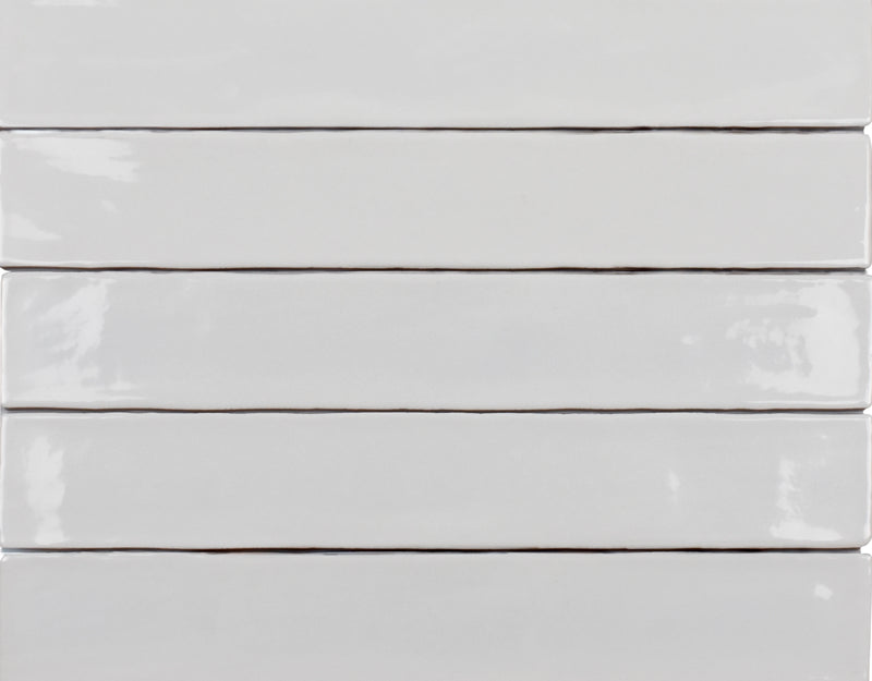 Zellige White 2x16 Ceramic Wall Tile