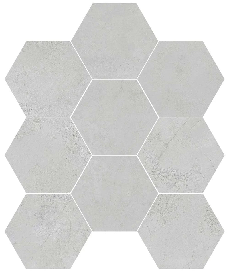 Berlin Exa Grey 8.5x9.8 Hexagon Matte Ceramic Tile