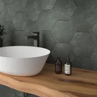Zement Exa Mercury 8.5x9.8 Hexagon Porcelain Tile