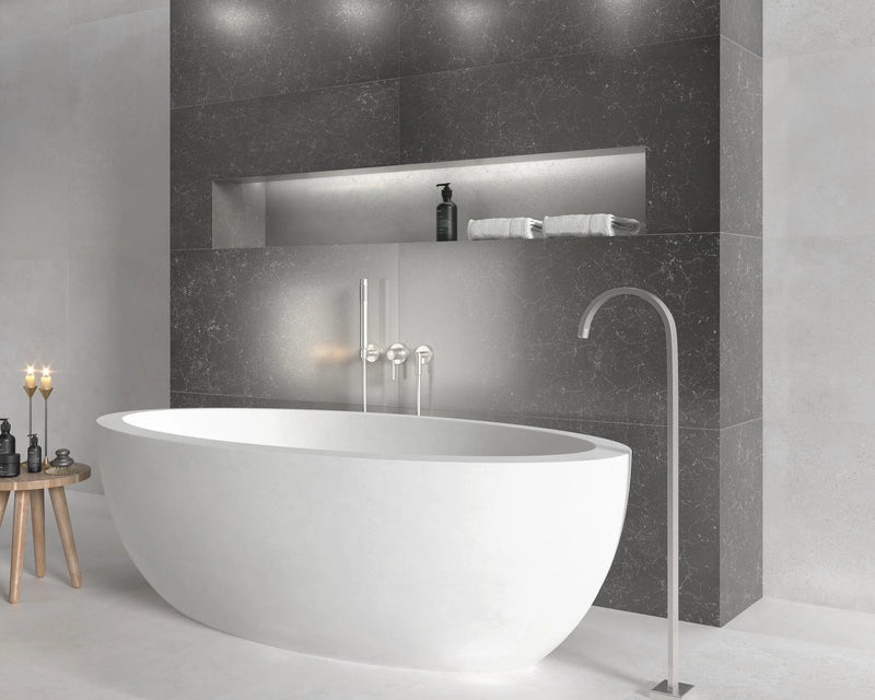 Zement Silver 23.6x47.2 Matte Porcelain Tile