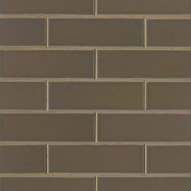 Zenia Umbra 2x6 11.25x11.5 Matte Glass Mosaic