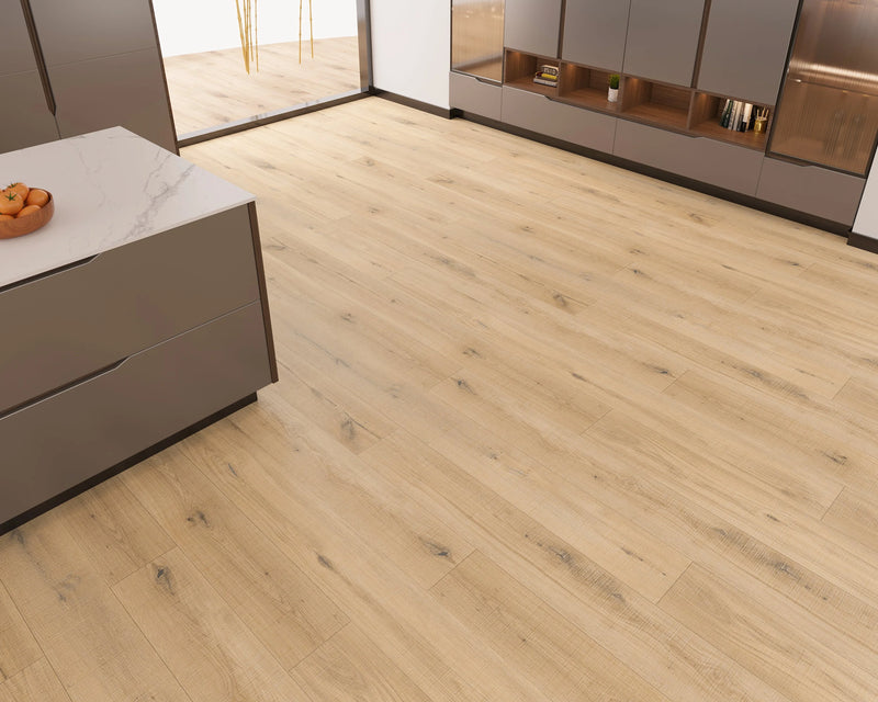 Zephyr Bungalow Tan 9x60 Embossed V-Groove 20mil SPC Vinyl Flooring