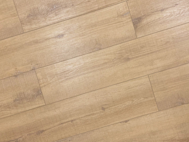 Zephyr Bungalow Tan 9x60 Embossed V-Groove 20mil SPC Vinyl Flooring