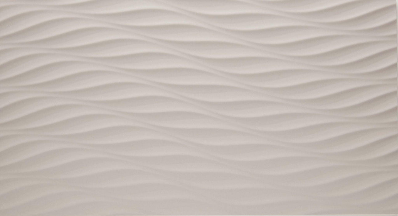3d Grey Twist Matte 12x22 Ceramic  Tile