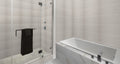 3d Grey Twist Matte 12x22 Ceramic  Tile
