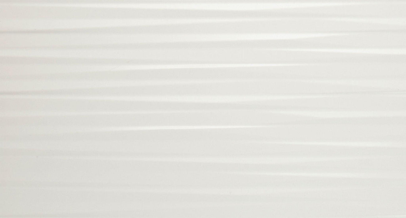 3d White Blade Matte 12x22 Ceramic  Tile