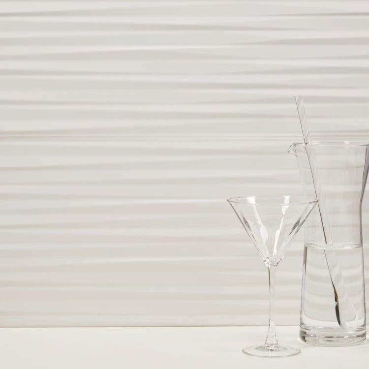 3d White Blade Matte 12x22 Ceramic  Tile