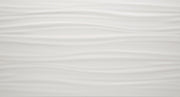 3d White Ribbon Matte 12x22 Ceramic  Tile